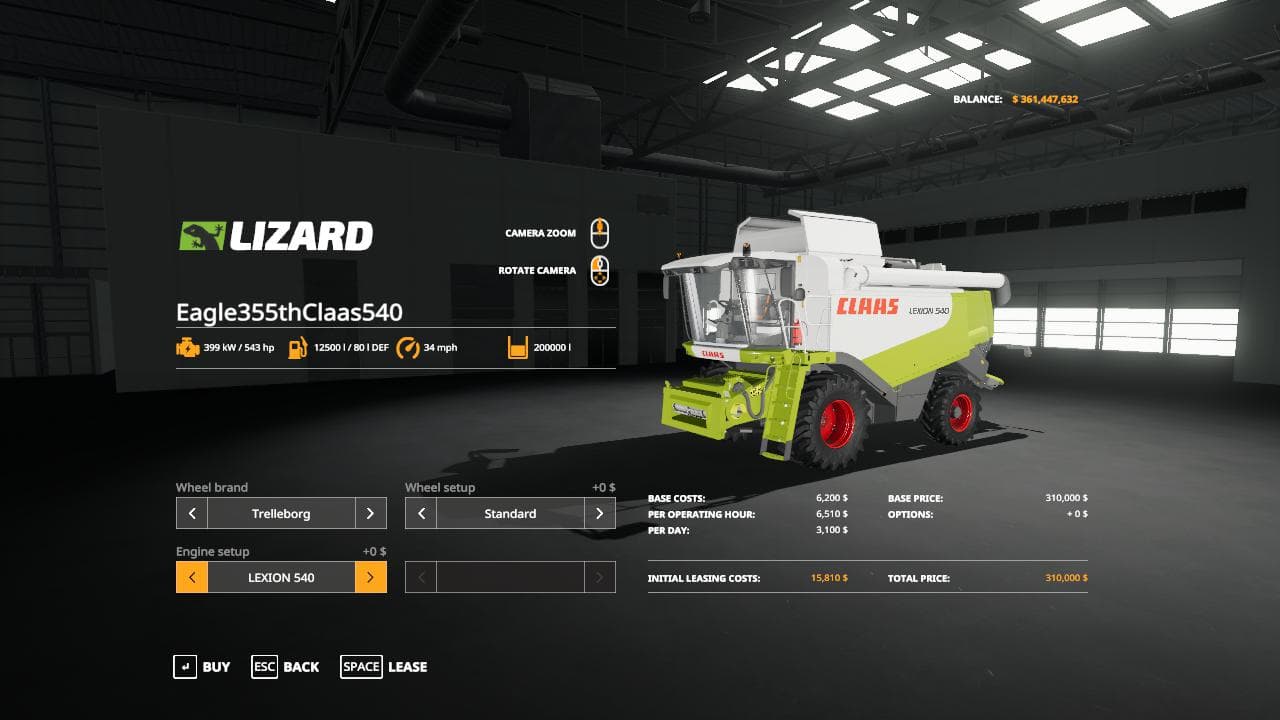 Eagle355th Claas 540 Pack