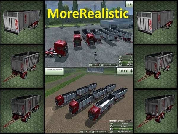FLIEGL TMK 189SC TRAILERS PACK MOREREALISTIC