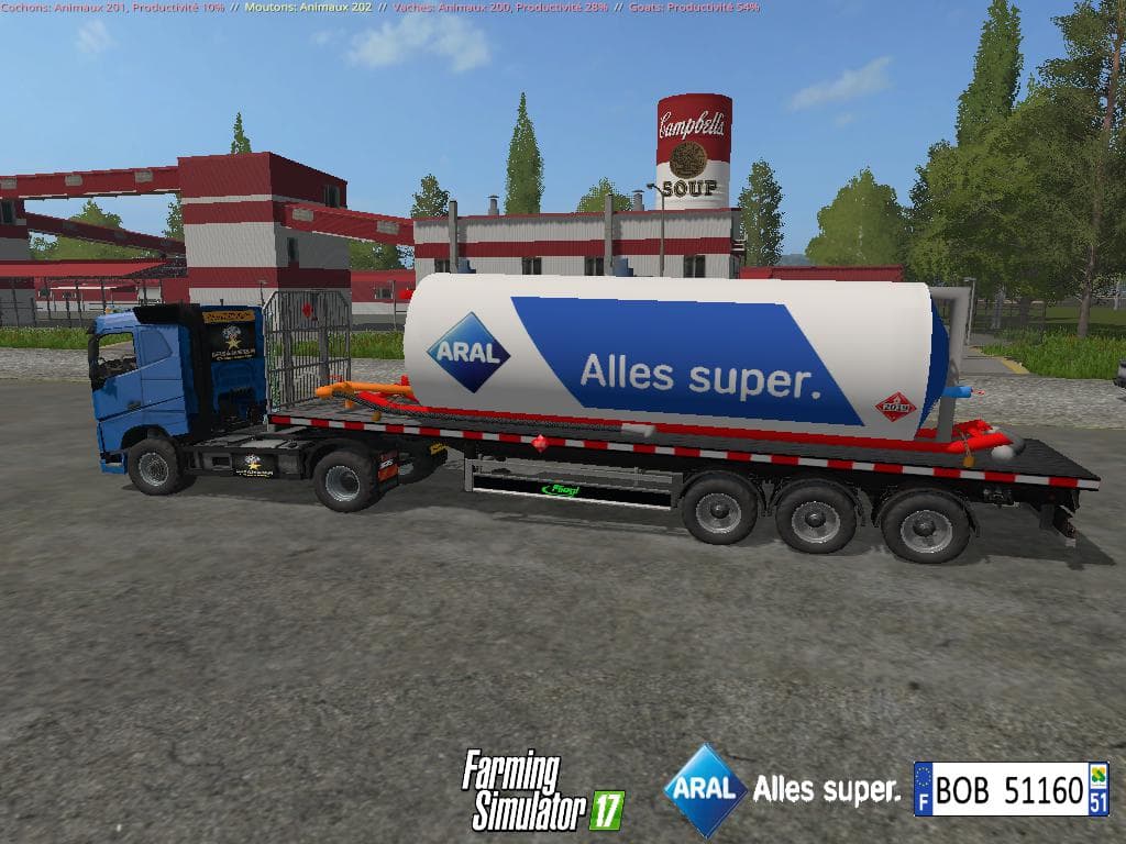 FS17 Fuel Aral Trailer By BOB51160