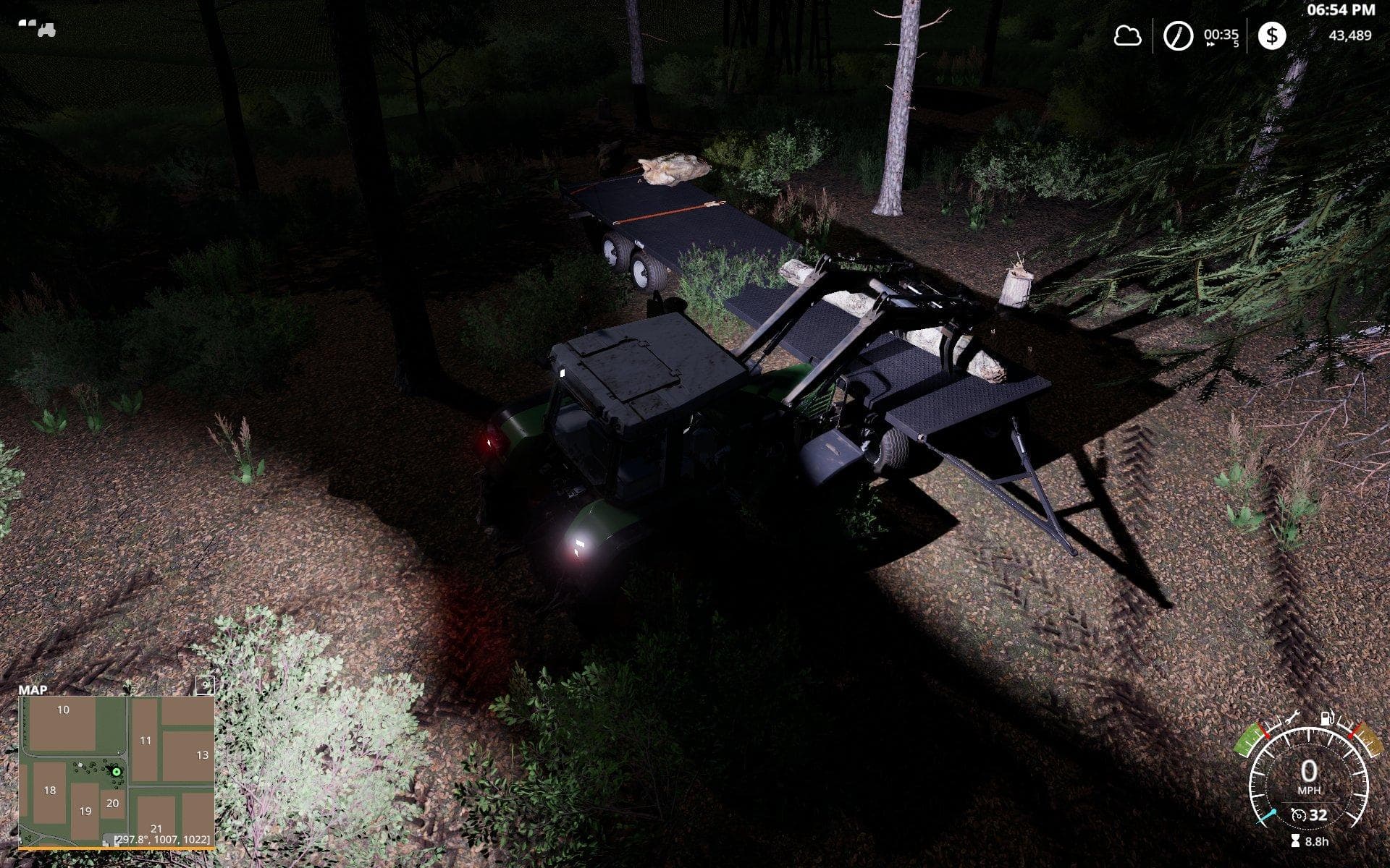 Fendt Favorit 500 tractor - shadow lights