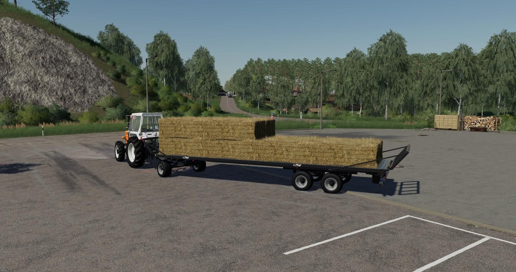 Fliegl Flatbed Squarebale Autoload