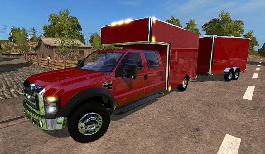 Ford F450 Utility Truck + Trailer