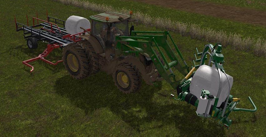 Front Load Bale Wrapper