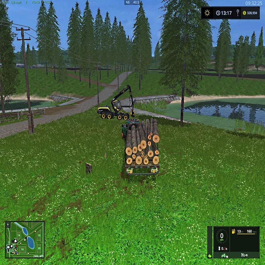 Goose neck logging trailer AutoLoad