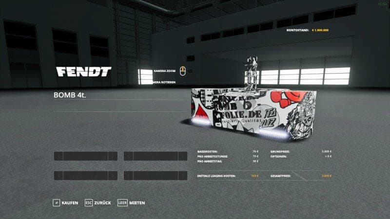 Greve Bomb + Sticker Bomb Gewicht