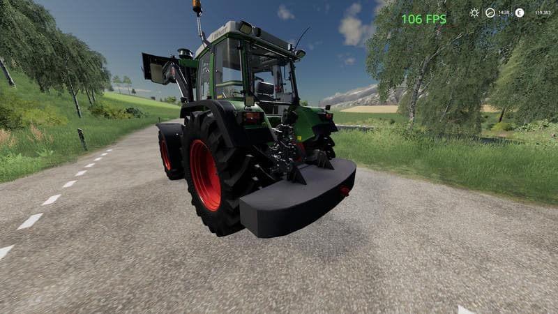 Heckgewicht 1600Kg