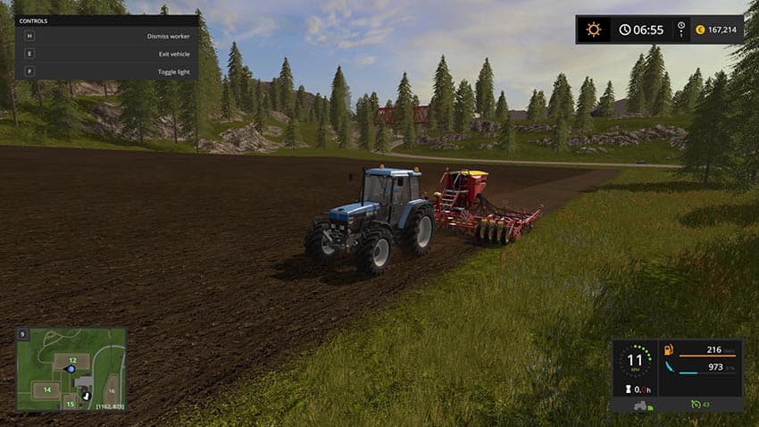 Hired worker consumes fuel seed and fertilizer