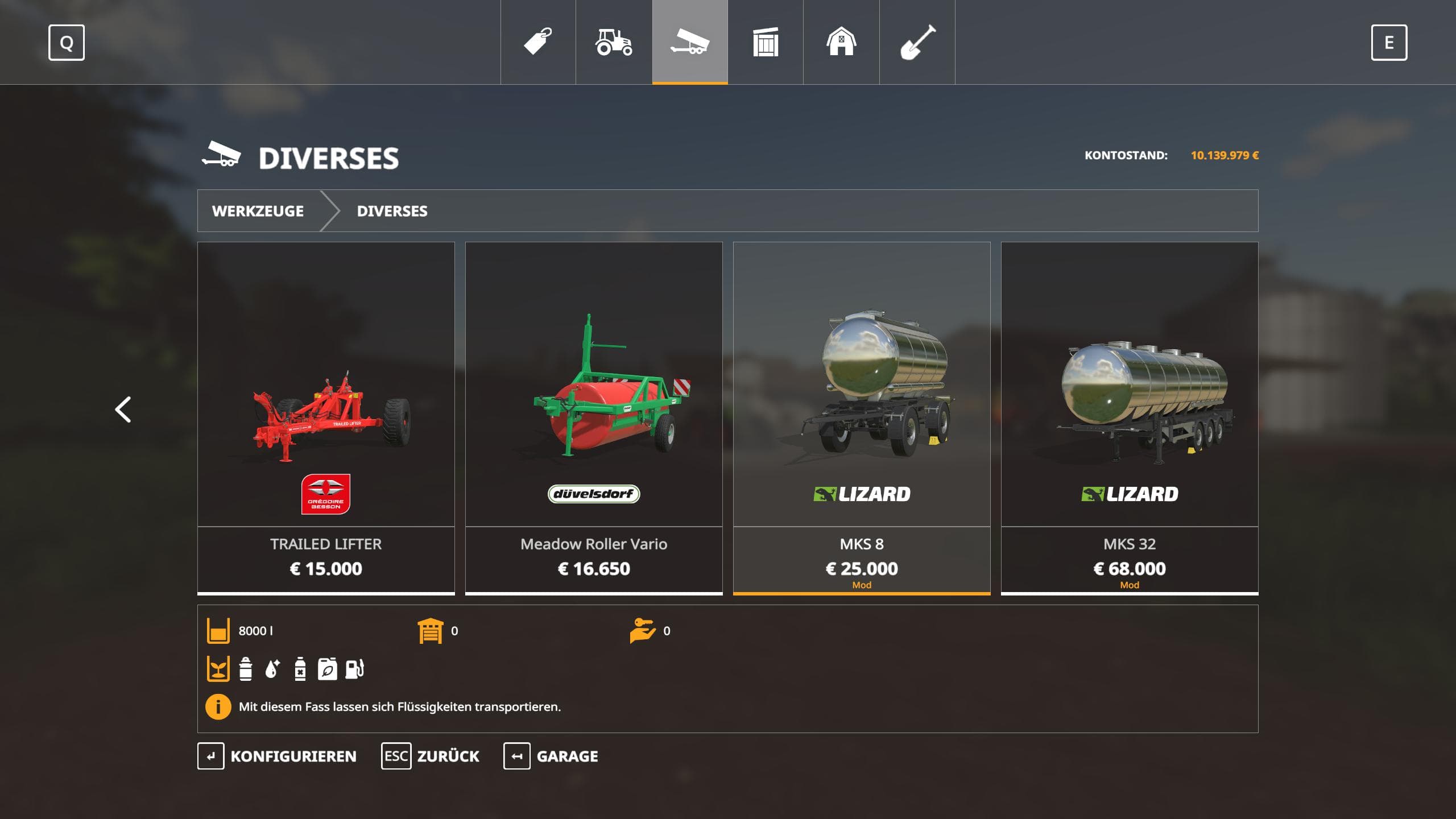 HoT Fillable Tanks