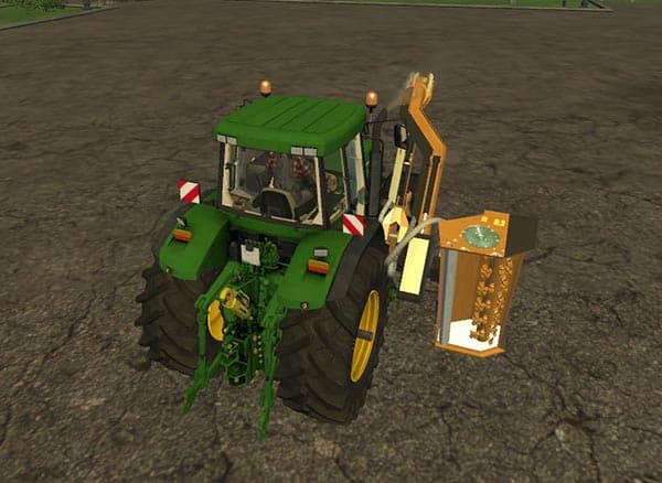 John Deere 7810 with Side Mount Mower