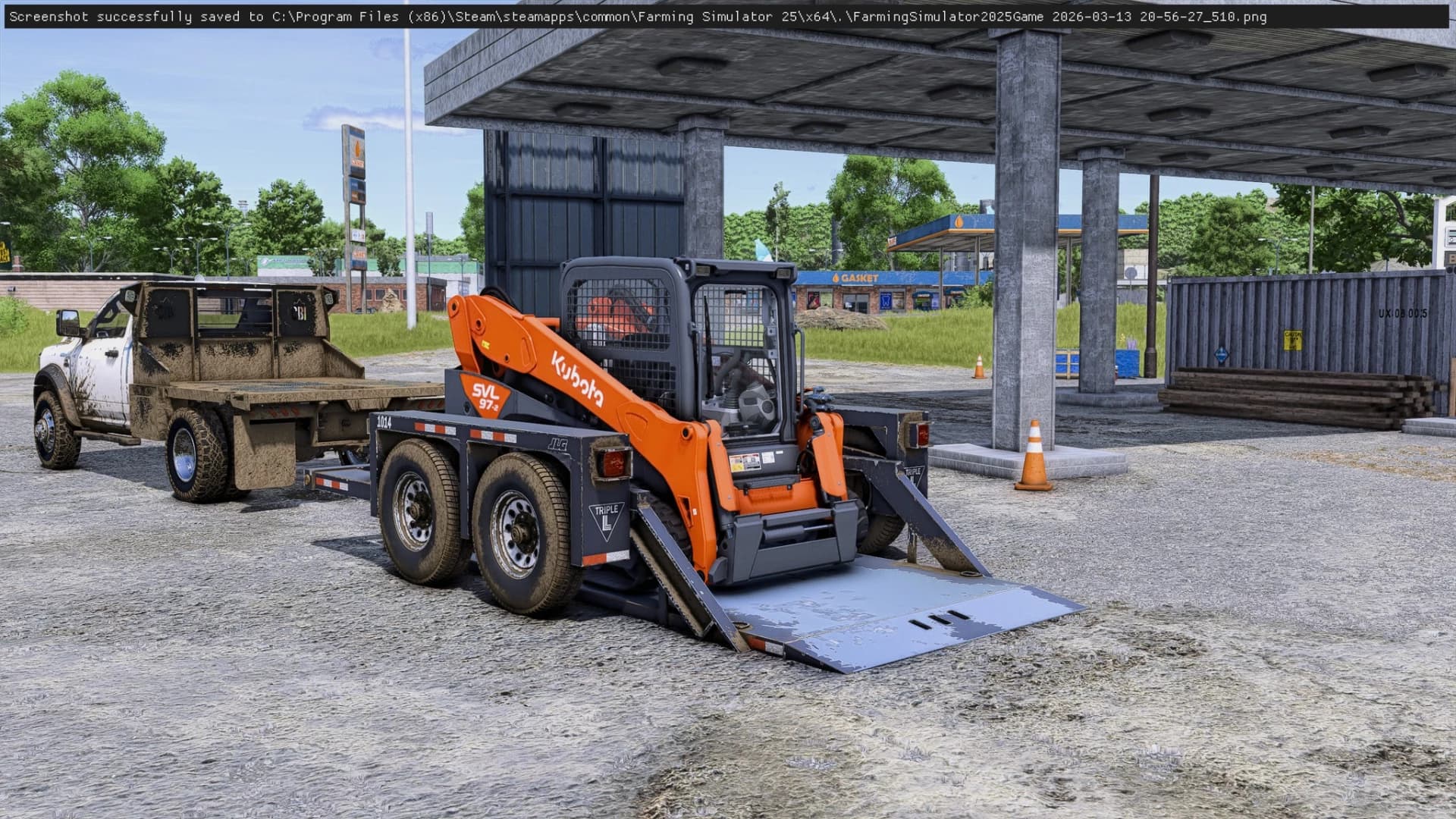 JLG 1014 DROP DECK TRAILER
