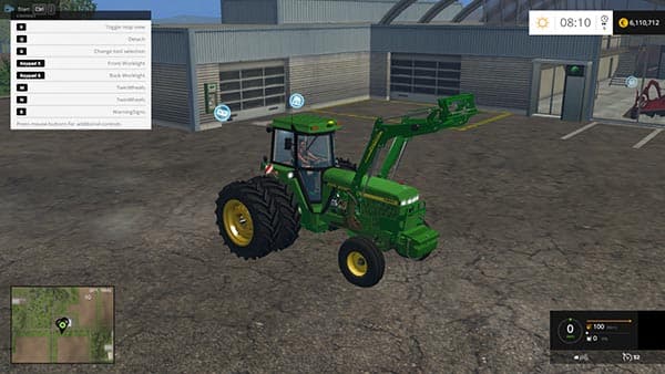 JOHN DEERE 4960 2WD FRONT LOADER