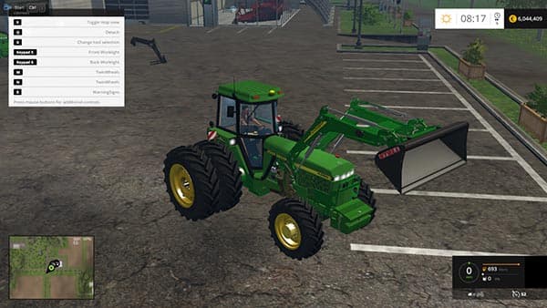 JOHN DEERE 4960 FRONT LOADER
