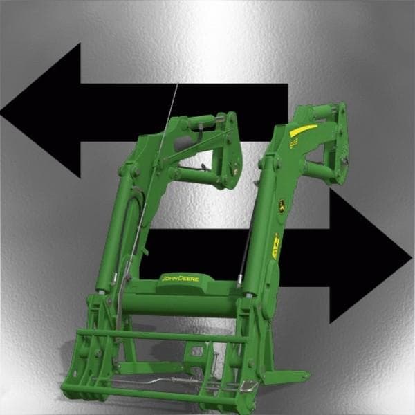 John Deere 643R mit Seitenschieber