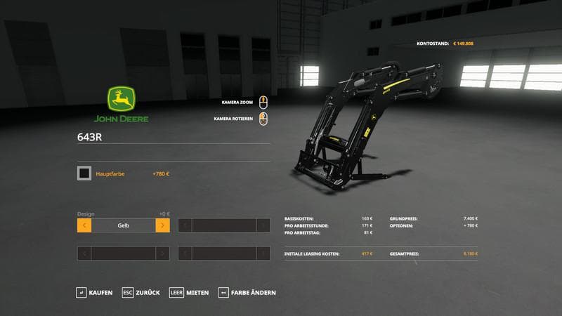 John Deere 643R