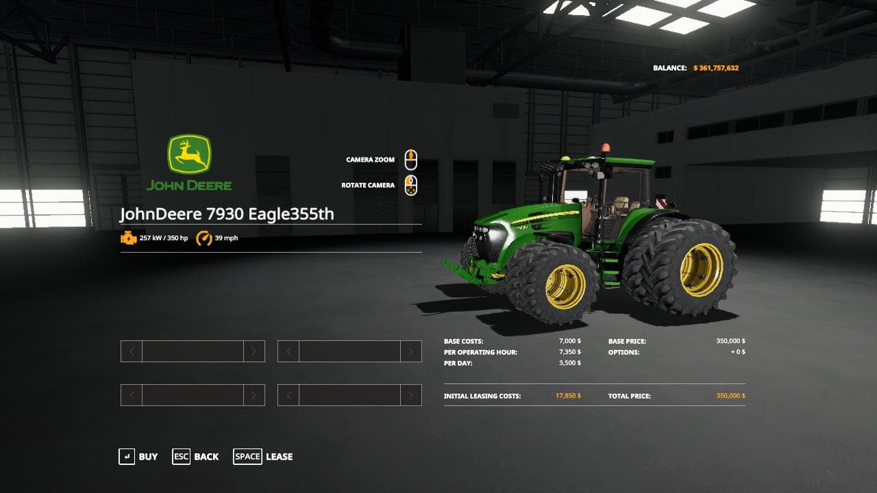 John Deere 7930 Eagle355th
