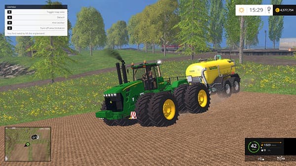John Deere 9630 single and double wheels