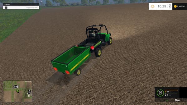 John Deere Gator with Trailer