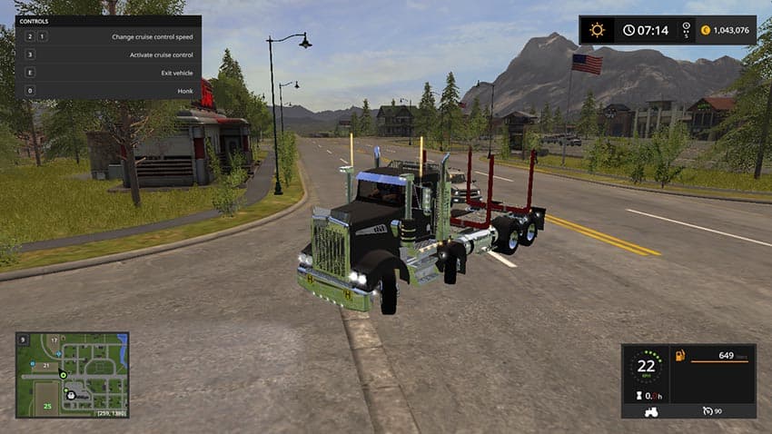 Twin Steer Kenworth T908 LOG