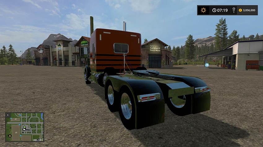 Kenworth W900 with Lift Axle