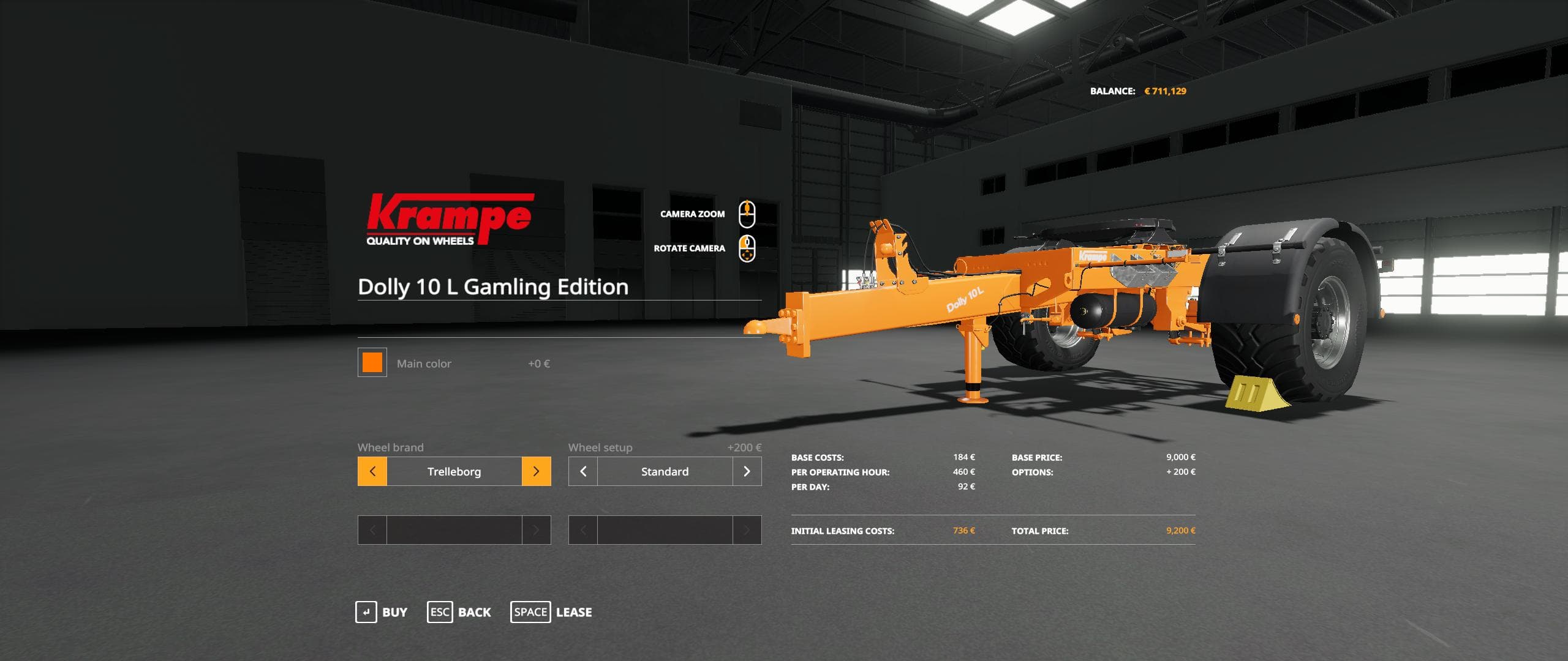 Krampe Dolly 10 L Gamling Edition