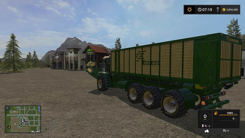 Krone Big ZX550GD mower