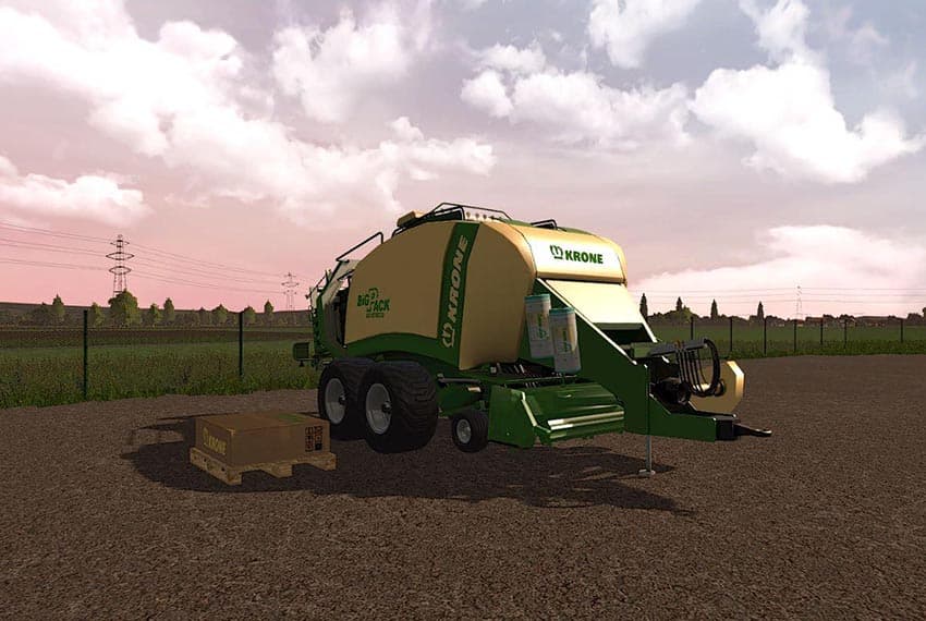 Krone BigPack 1290 - Knife attachment - DH