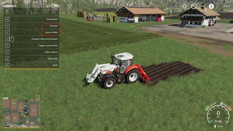 Kuhn DC401 with plow function
