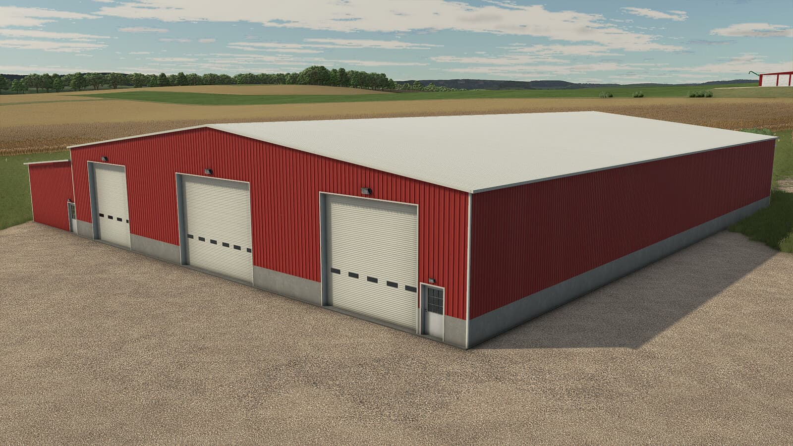 Large Metal Drive Thru Garage