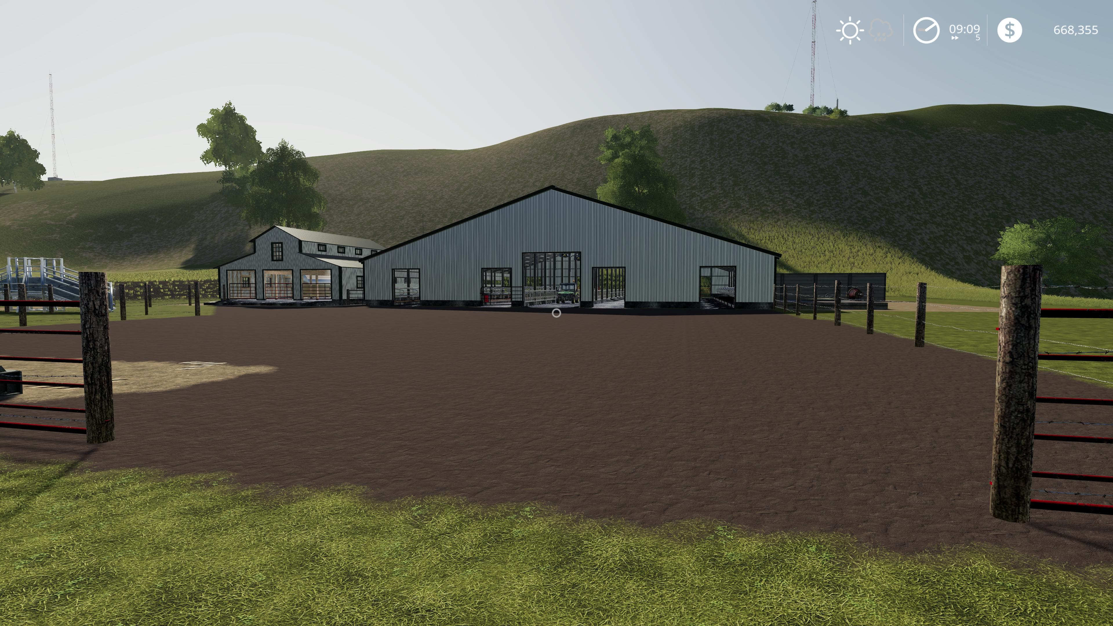 Large American Cow Shed