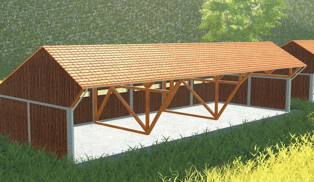 Large wooden building