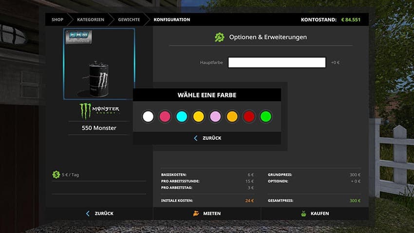 Lizard Fassgewicht als Monster Edition - DH