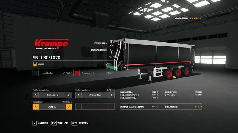 MAN Krampe trailer with trailer coupling Dolly