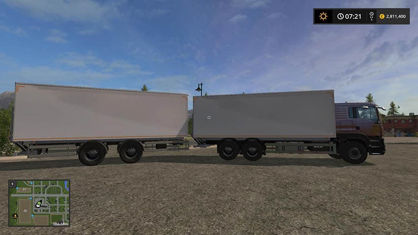 MAN Palletloader Truck + Trailer