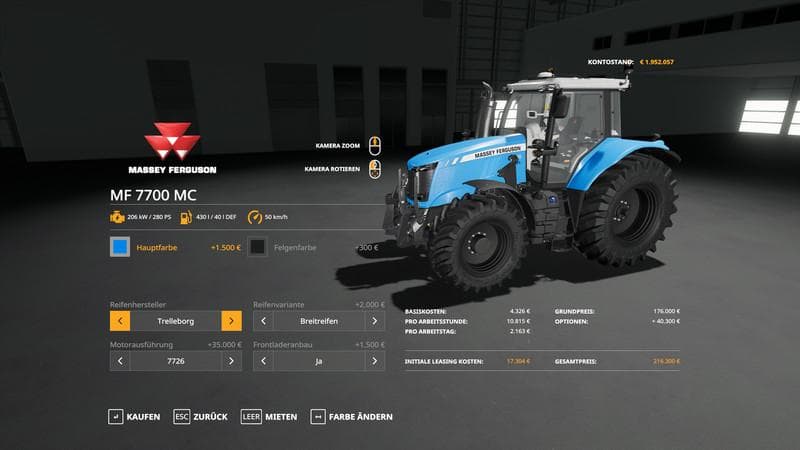 Massey Furgusun MF7700 - MultiColor