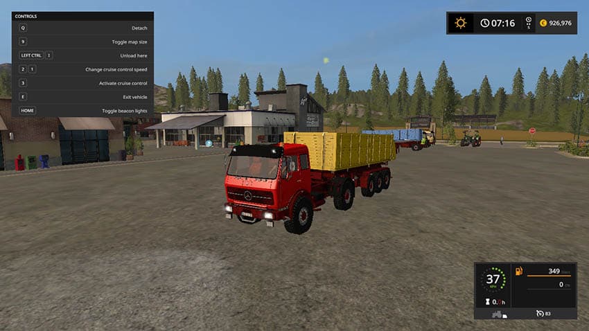 Mercedes Benz NG and trailer