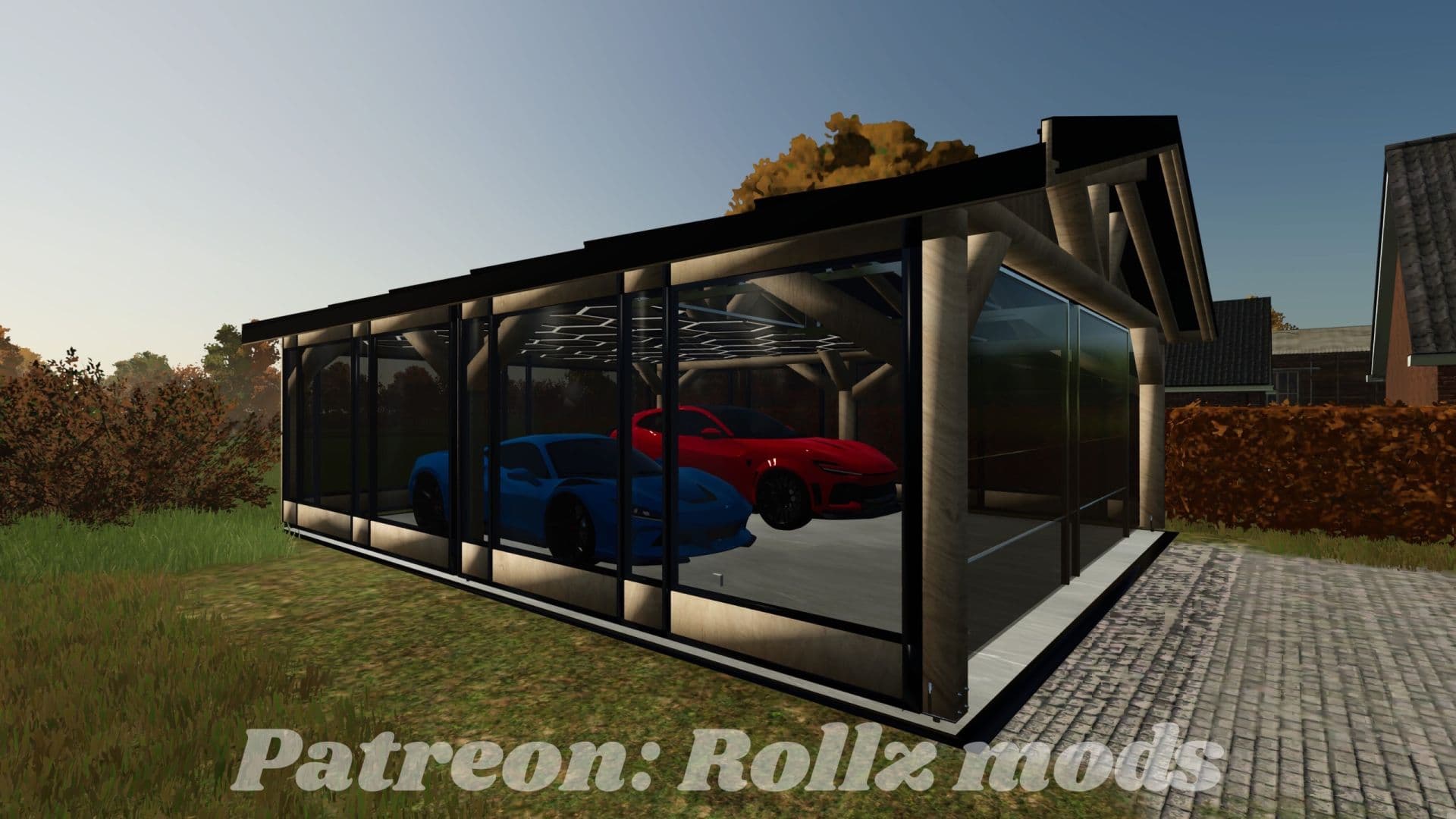 Modern car garage