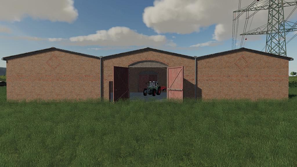 Multi Purpose Barns With Red Doors