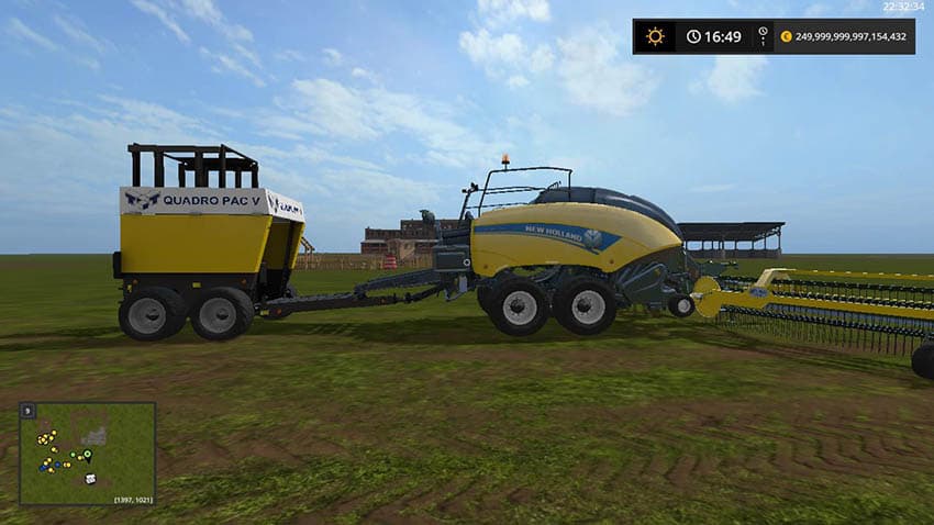 New Holland BB1290 + Nadal R90 + Trailer attacher
