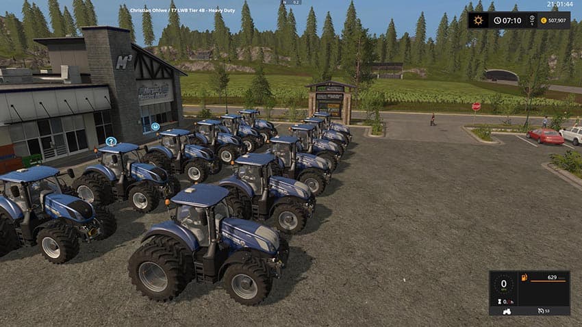 New Holland T7 LWB Tier 4B Heavy Duty