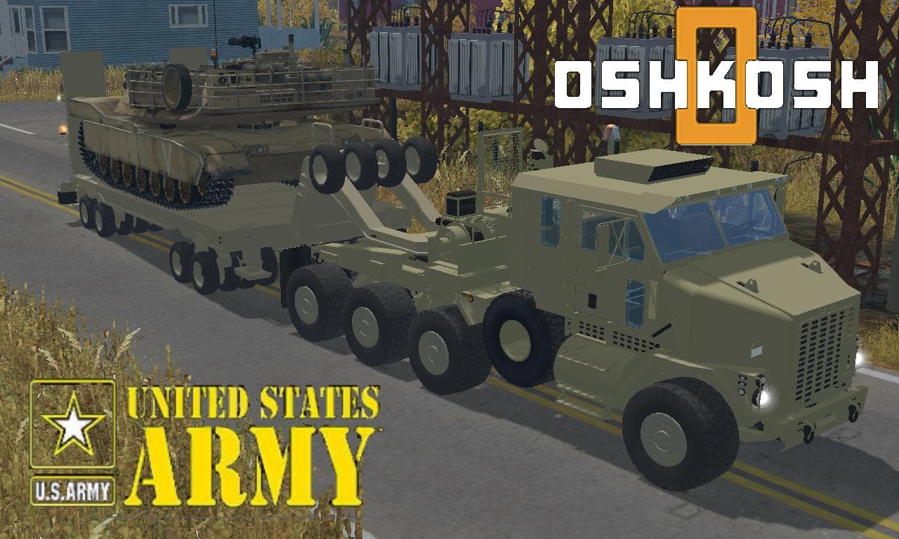 Oshkosh HET M1070 + trailer
