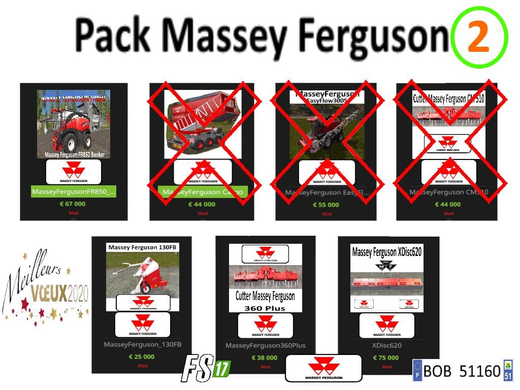 PACK2 MASSEY FERGUSON BY BOB51160