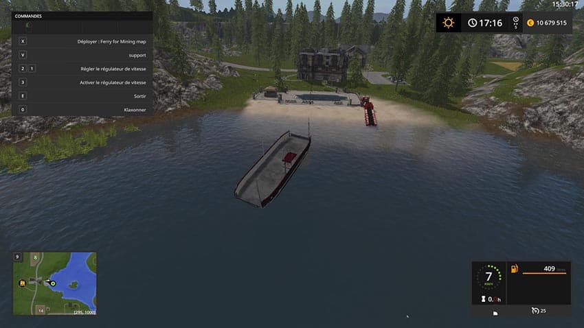Pack Ferry for Mining & Contruction Economy map