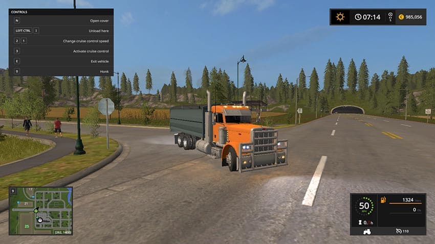 Peterbilt 389 grain truck