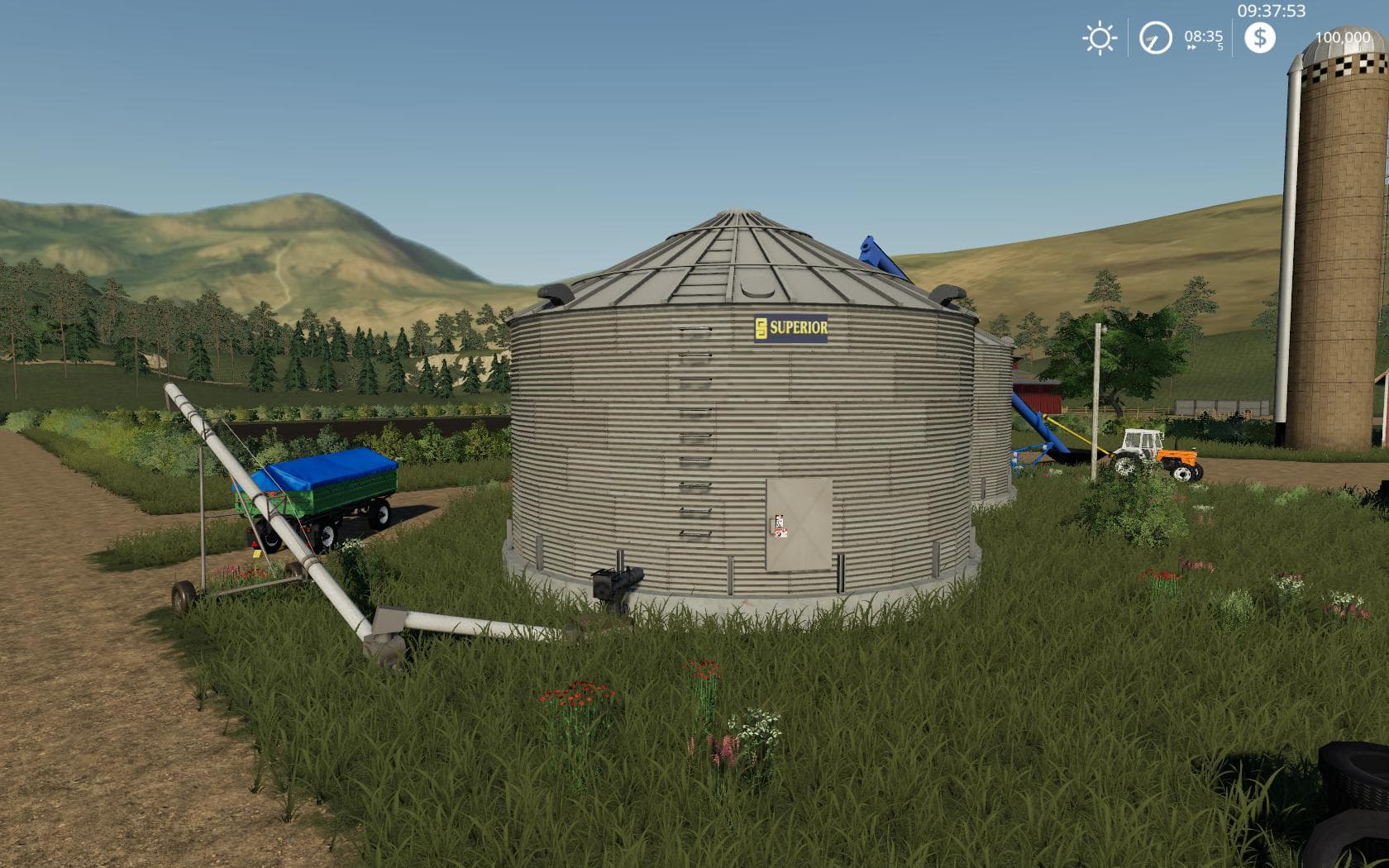 Placeable Grain Silo system