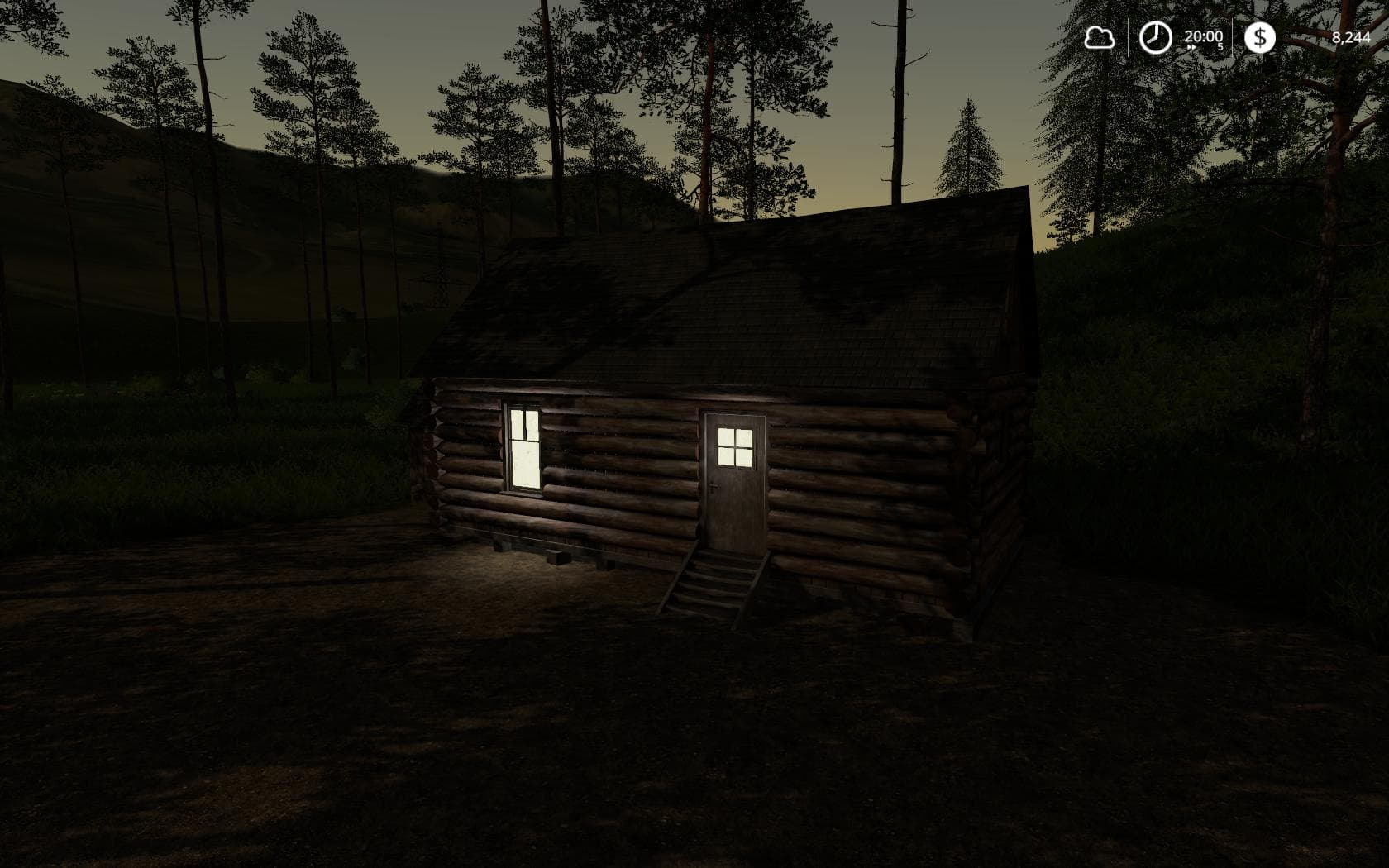 Placeable Log Cabin with sleep trigger