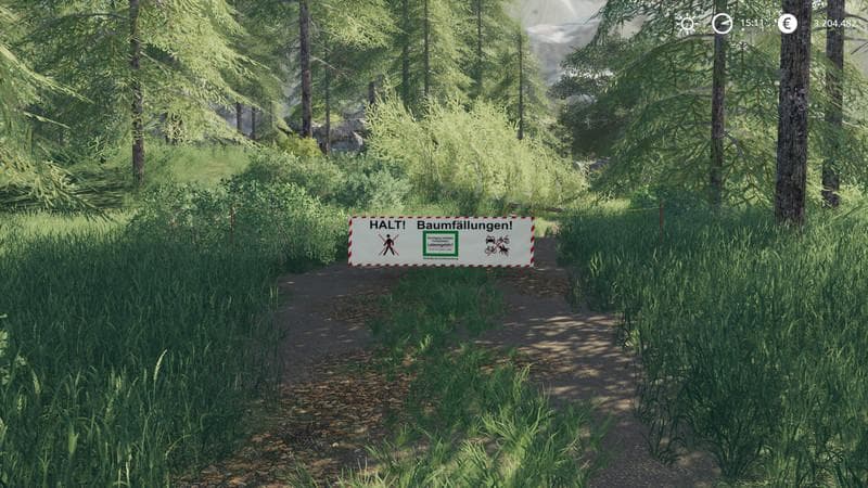 Placeable forest barrier banners