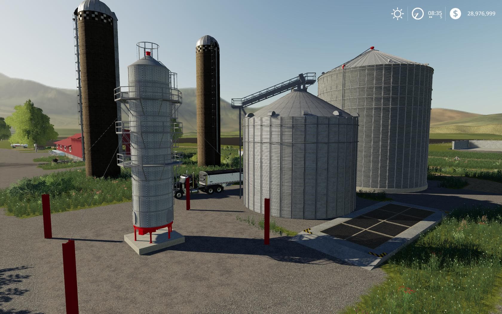 Placeable grain dryer extension