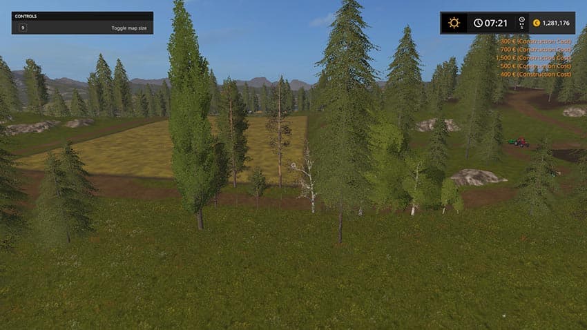 Placeable logging trees