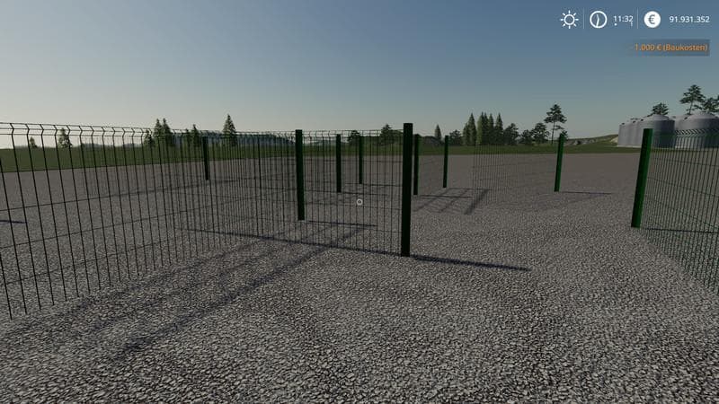Plain metal fence