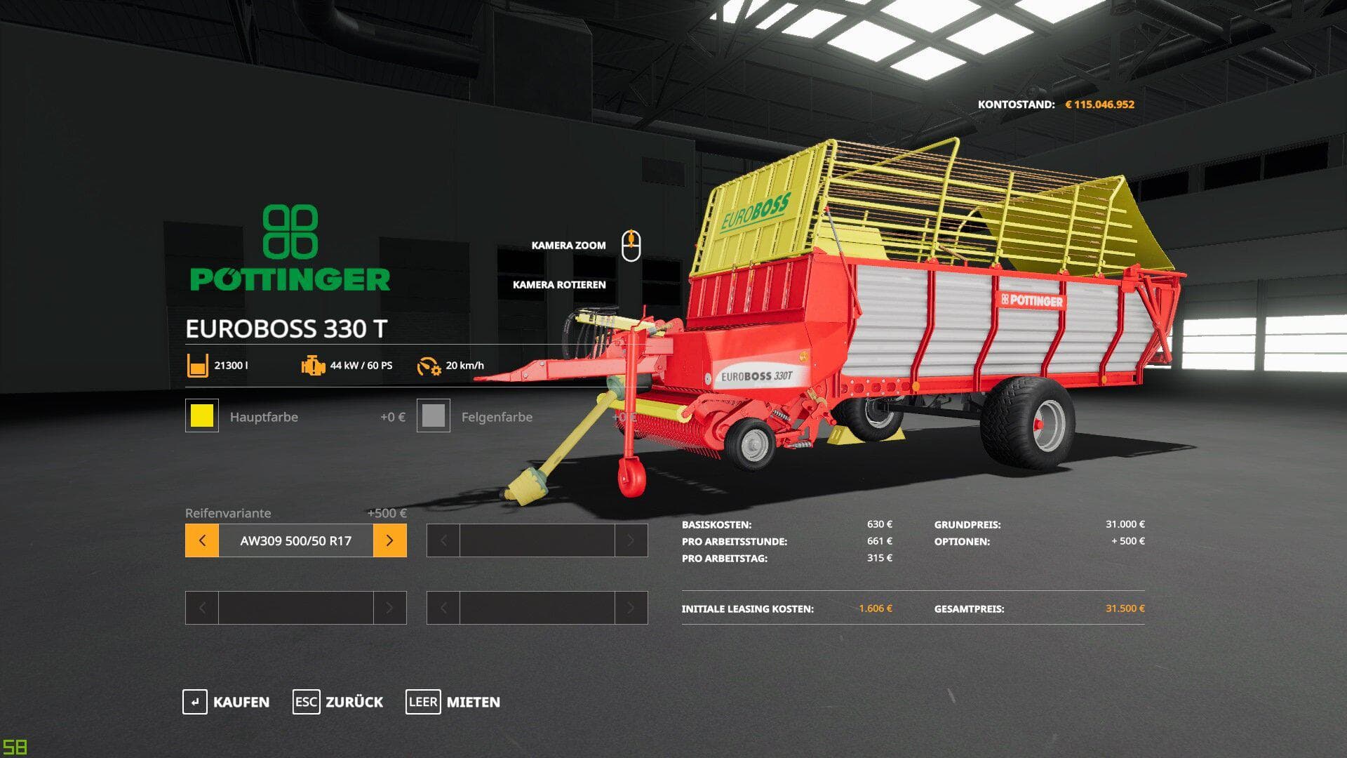 Pottinger Euroboss 330 T